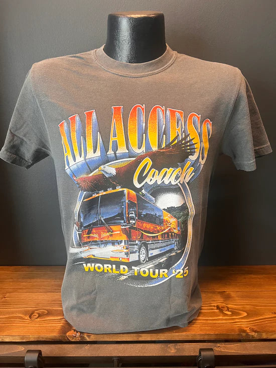 Charcoal Tee with Eagle